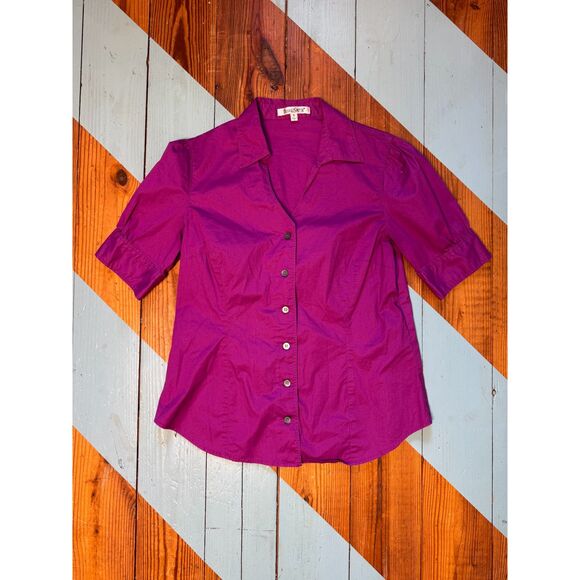 Travel Smith Fushia Button Up - Picture 2 of 8